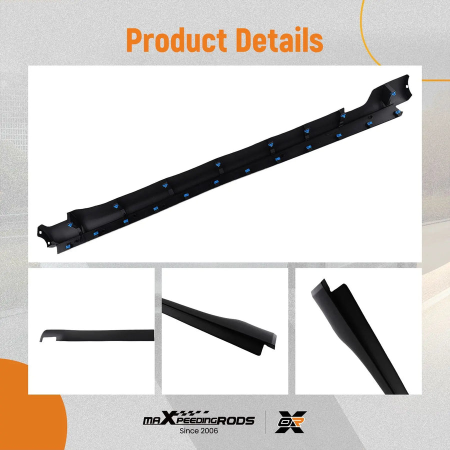Black Body Side Skirt Molding for 2014–2022 Jeep Cherokee