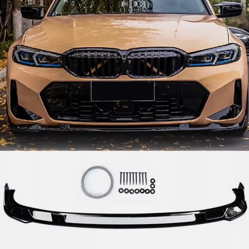Front Bumper Lip Splitter for BMW 3 Series 330i 330e M340i 2023-2025