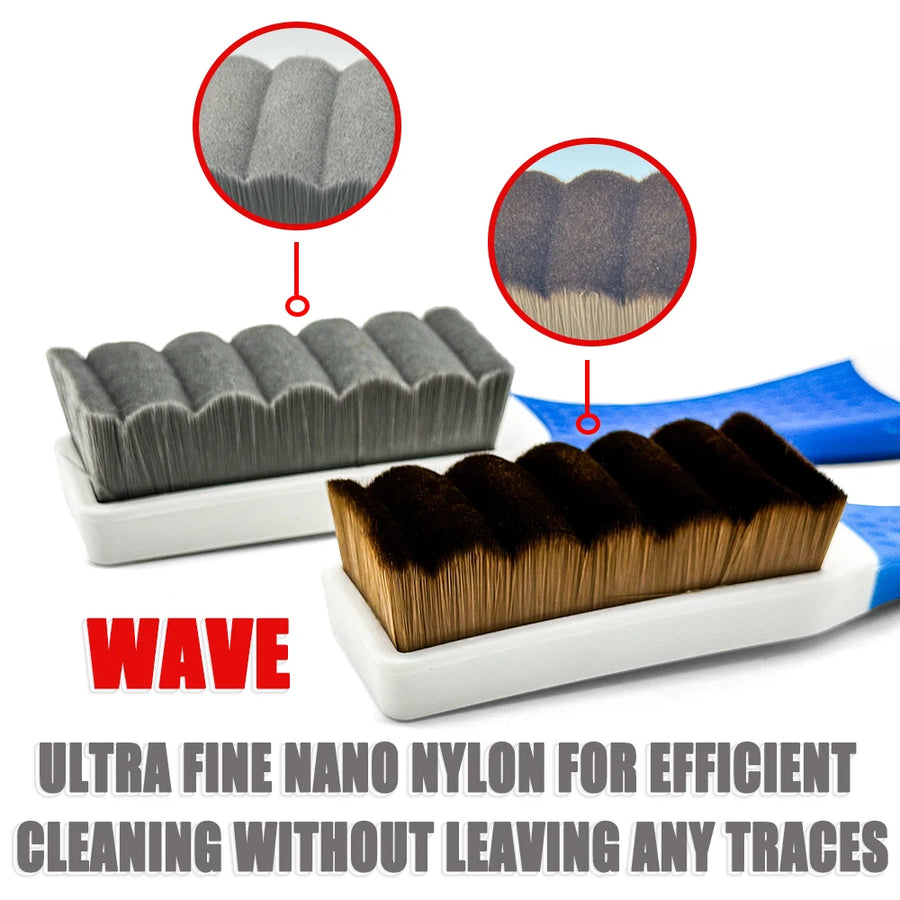 Nylon Car Detailing Brushes - Assorted Shapes & Firmness