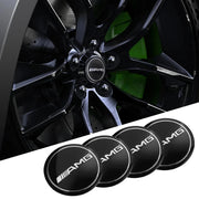4-Piece 56 mm Wheel Center Cap Emblem Decal Set