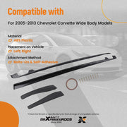 Black Side Skirt Extensions for 2005–2013 Chevrolet Corvette