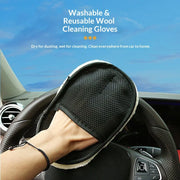Thickened fleece gloves for car washing fleece cleaning gloves car maintenance waxing supplies cleaning