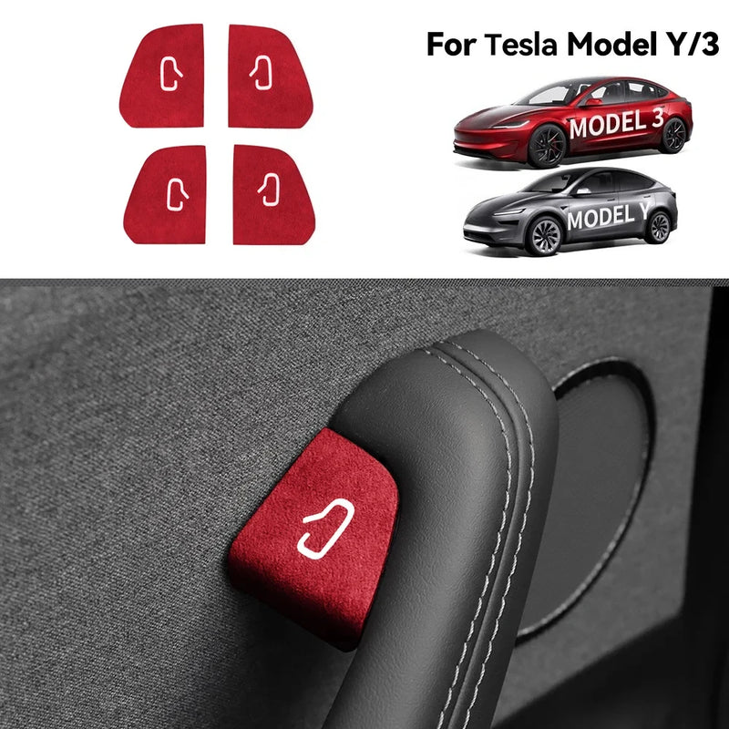 Door and Window Switch Button Decals for Tesla Model 3 and Model Y