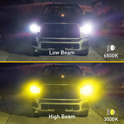 2-Piece H4 LED Headlight Bulb – 6500K/3000K, CANBUS