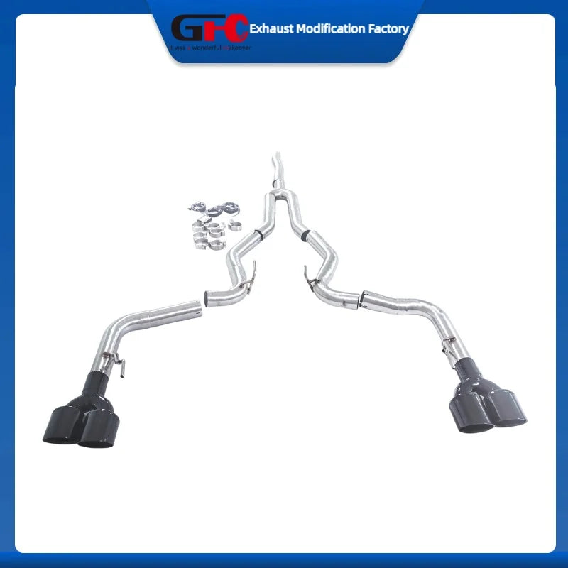 304 Stainless Steel Valved Cat-Back Exhaust System for Ford Mustang 2015-2023