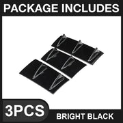 3-Piece Universal Rear Bumper Shark-Fin Diffuser Set