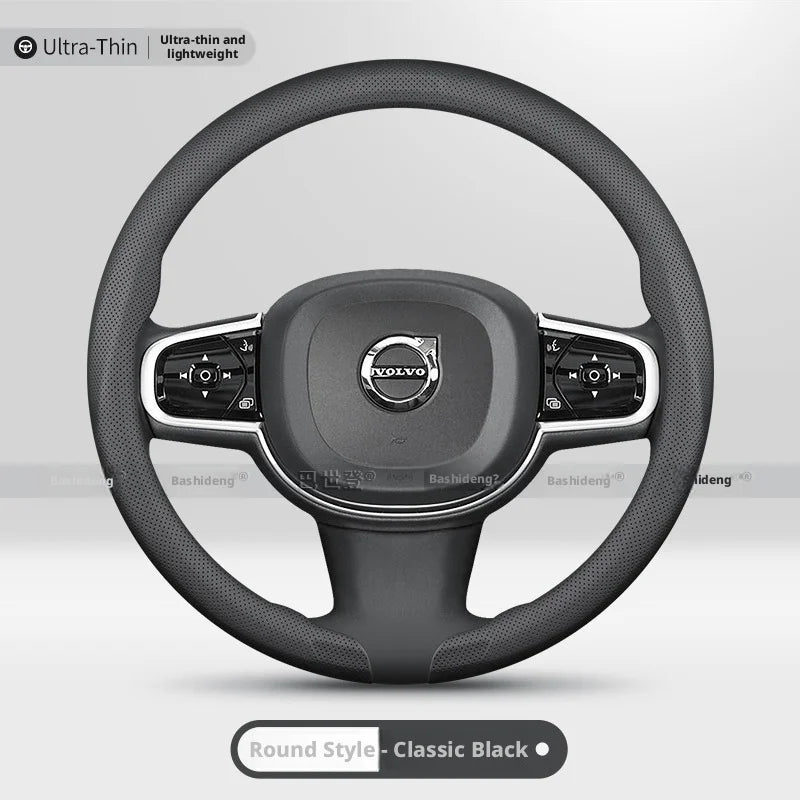 Nappa Steering Wheel Cover for Volvo XC60 XC40 XC90 EX40 EX90 V60 V40 V90 S60 S90