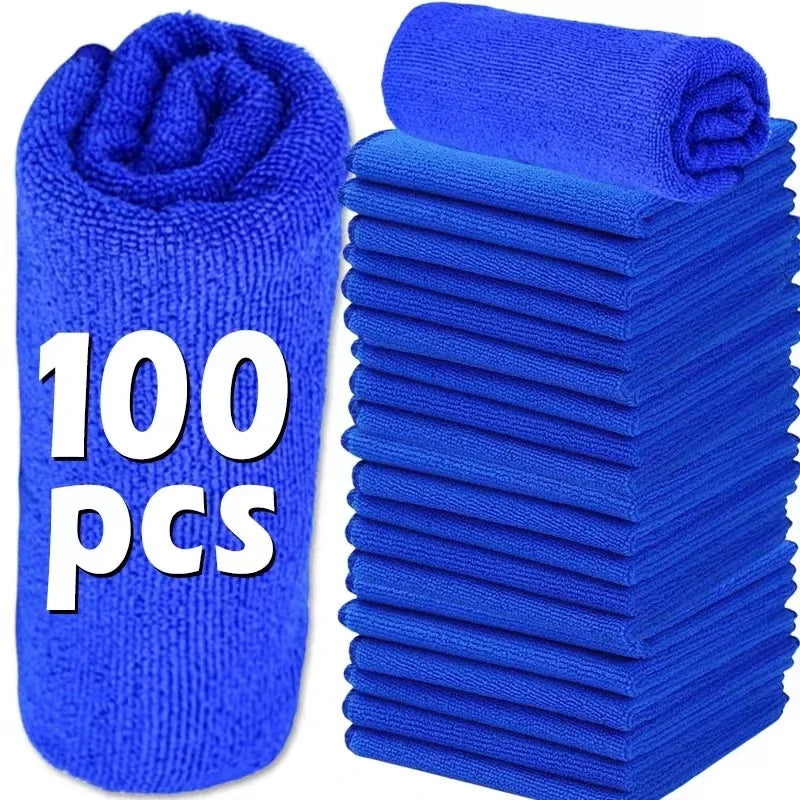 Lint-Free Microfiber Cleaning Cloths for Automotive Detailing