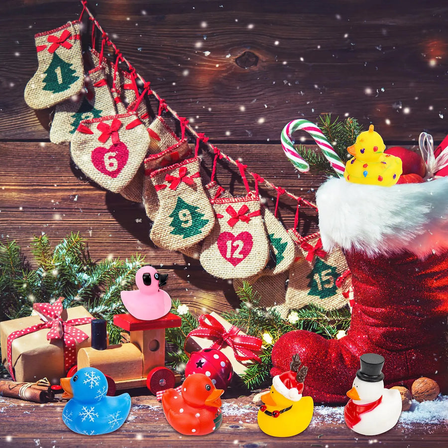Christmas Rubber Duck Assortment – 6, 12 or 24 Pieces