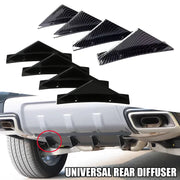 Universal Black Rear Bumper Diffuser