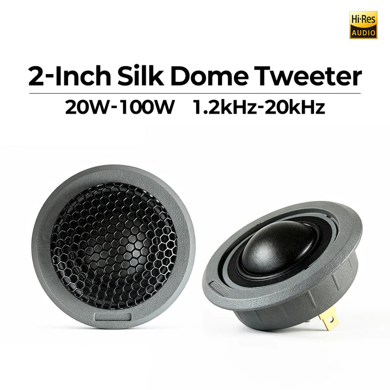 2-Inch 28mm Soft-Dome Car Audio Tweeters