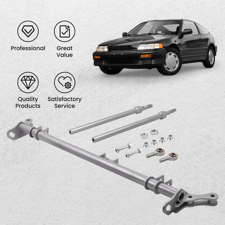 Front Competition Traction Control Tie Bar Kit for Honda Civic Crx 1988-1991