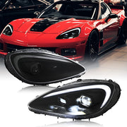 LED Projector Headlight Assembly Pair for Chevrolet Corvette C6 2005–2013