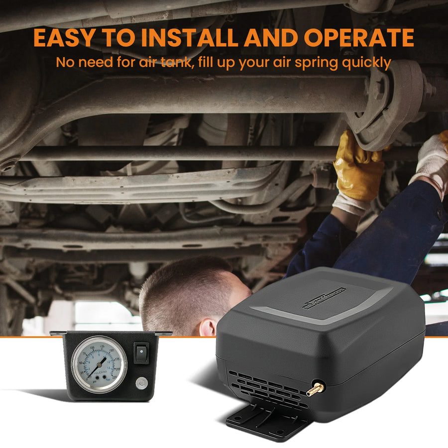 Air Spring Bags with Air Controller Kit for Dodge RAM 1500 Pickup 2009-2010 Air Spring Kit+air Shock Compressor Kit