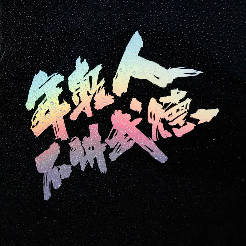 JDM Language Reflective Bumper and Window Decal