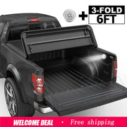 Soft Tri-Fold 6 ft Tonneau Cover for 2005–2015 Toyota Tacoma