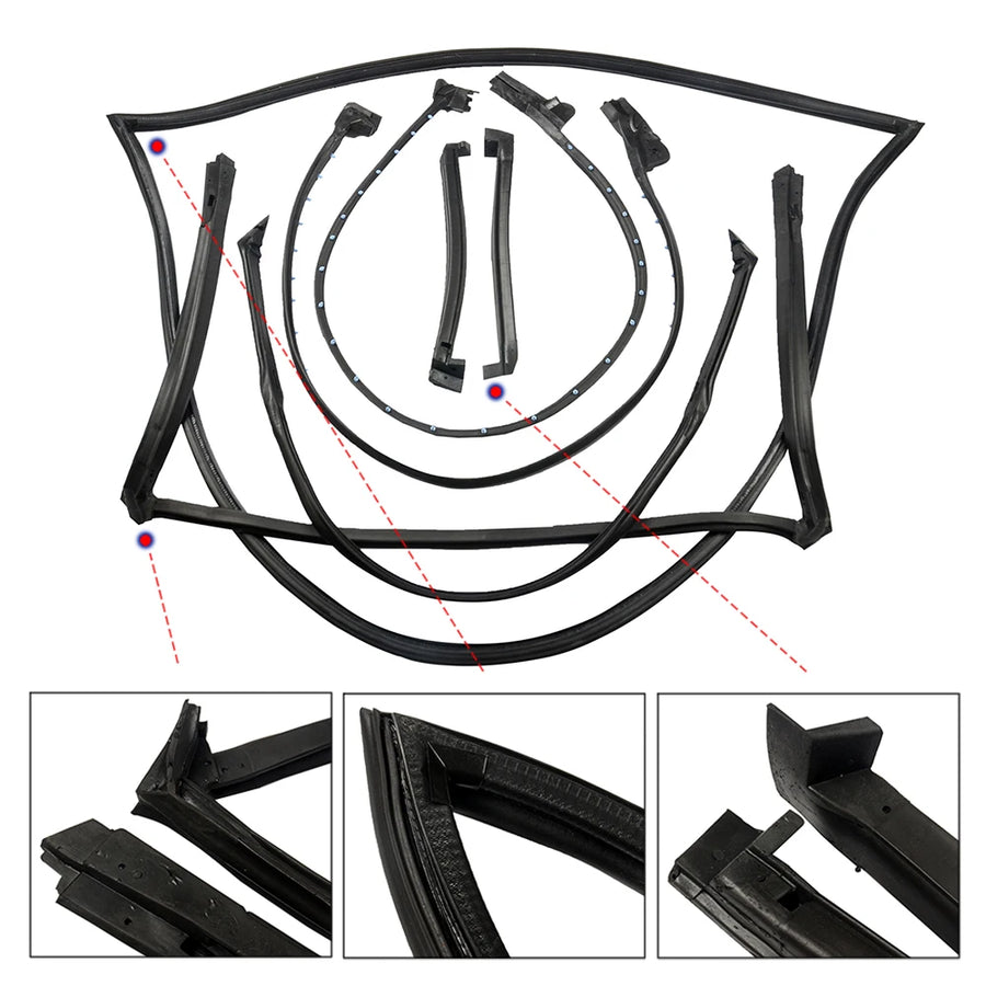 Chevrolet Corvette C4 Coupe Weatherstrip Seal Kit – 1984–1989
