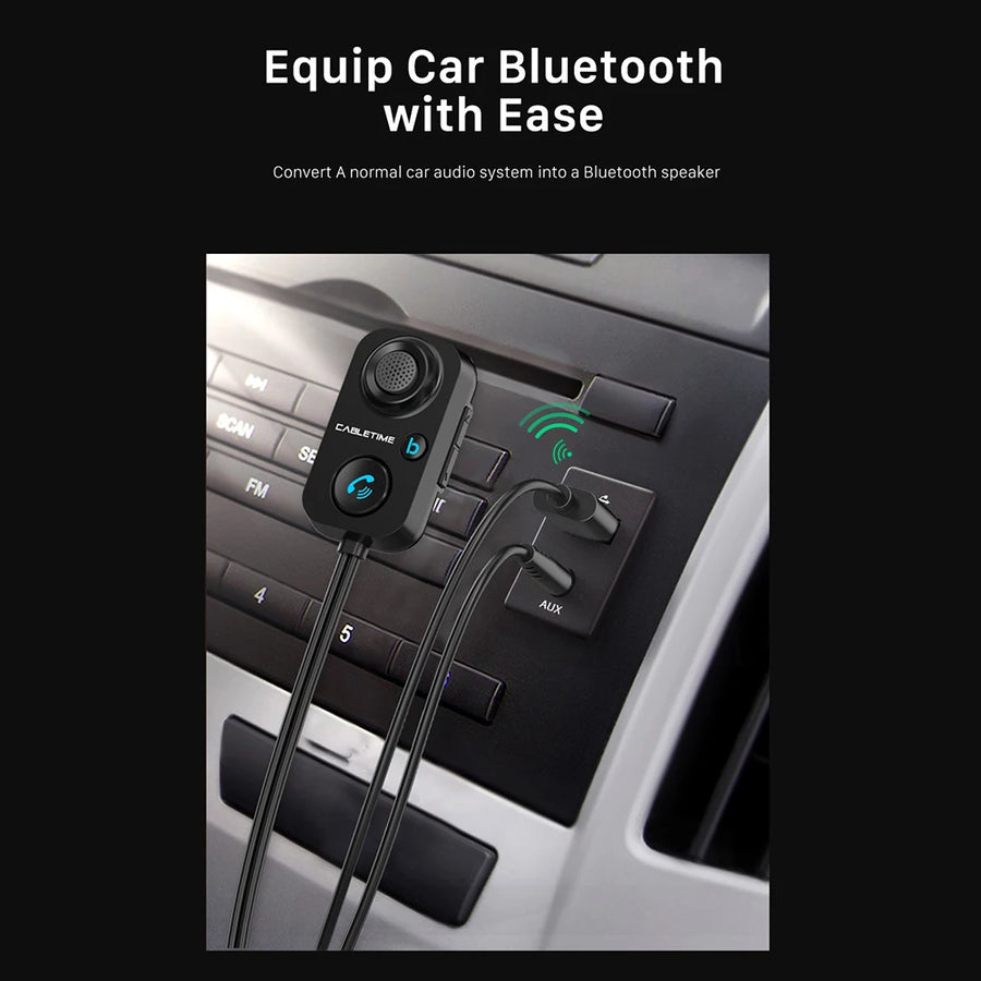 USB Bluetooth and AUX Audio Adapter for Car Stereo Systems