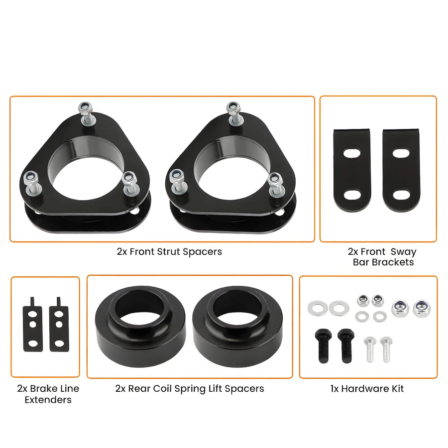 Front 2" Rear 1.5" Full Leveling Lift Kit with Spacers for Toyota RAV4 2006-2018