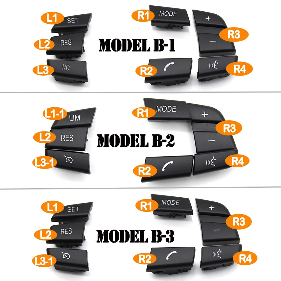 Car Steering Wheel Control Switch Buttons for 1 3 4 5 6 7 X3 X5 Series F20 F30 F34 F36 F10 F11 F07 F12