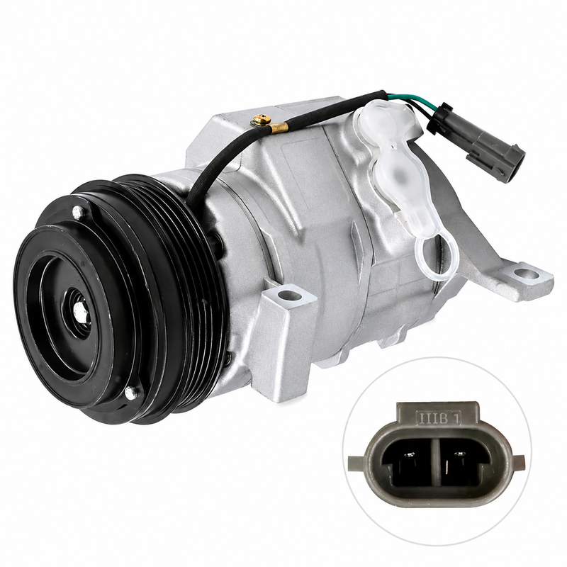 A/C Compressor for 2000-2008 Chevrolet Silverado GMC Sierra, 2002-2008 Cadillac Escalade and 2003-2008 Hummer H2